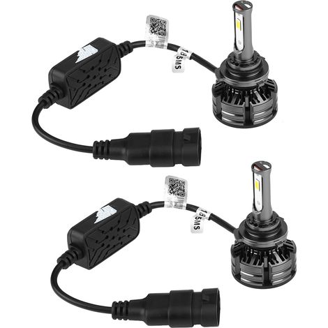 Superhelle LED-Autoscheinwerferlampen, Set 9006, 3000K, 4300K, 6000K, Paar (1/5)