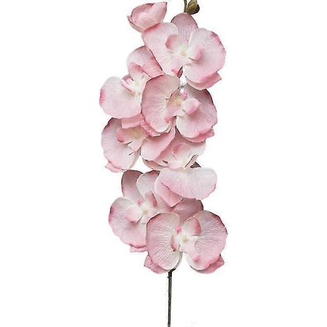 Orchidée Phalaenopsis artificielle à 8 têtes, fleur en tissu réaliste, résistante à la décoloration et facile d'entretien, idéale pour la décoration de mariages, maisons et hôtels, 68 cm (1/5)