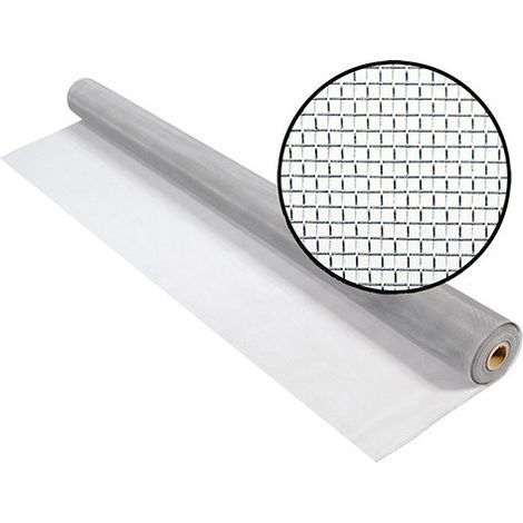 Mosquitera AluBrill Phifer RT30 fibra grisácea H 60 cm rollo 30,5 m