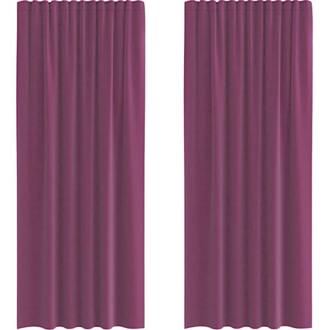 Maison Exclusive - Tende in Voile con Tasche per Aste 2 pz Viola