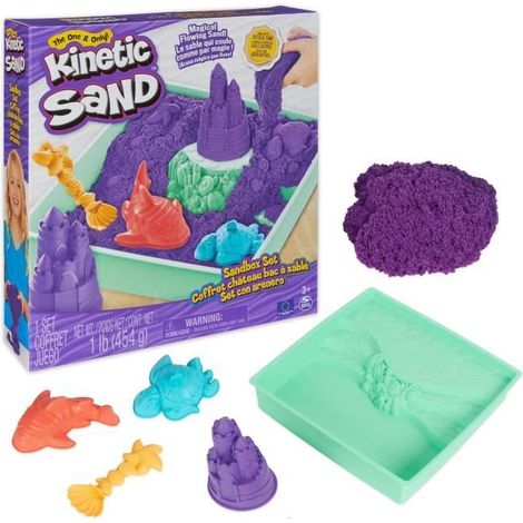 Pâte à modeler Kinetic Sand Coffret Château-Bac à Sable Modèle aléatoire (1/5)