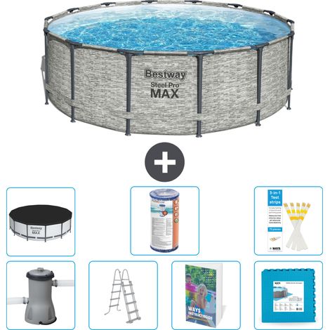 Bestway Steel Pro MAX Rund - 427x122 cm - 8-teilig S602