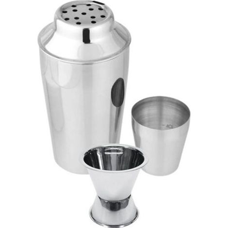 Set shaker da cocktail in acciaio inox 400 ml e dosatore per alcol 2 e 4 cl - FACKELMANN - Bar Concept (1/5)