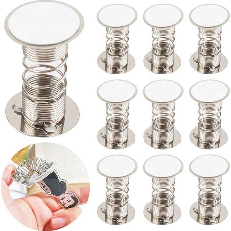 50pièces Ressort pour Tableau de Bord de Voiture Base à Ressort Adhésive pour Figurine Oscillante Support Décoratif pour Intérieur Automobile (1/5)