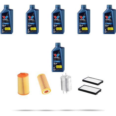 Kit tagliando 3 FILTRI e 6L OLIO compatibile con Mercedes Classe C (W203,C203,S203) C180 Kompressor 105kw Dal 2002 al 2007 (1/5)