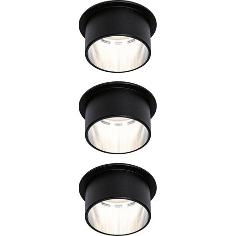 Paulmann 93383 Luminaire à LED encastrable 19.5 W noir, fer Y683582