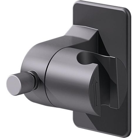 Support de Douche Réglable 360° sans Percage,Fixation Murale Autocollante Puissante sans Trace,Porte-Douchette pour Barre de Douche,Salle de Bain et Hôtel,Gris Pistolet (1/5)
