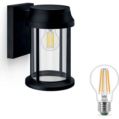 Philips Bellini Applique murale d'extérieur E27 (Noir) - Philips LED E27 40W Non dimmable (1/5)