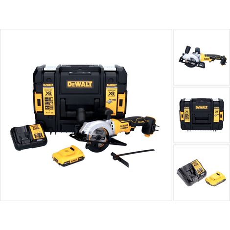 DeWalt DCS 571 D1 Akku Handkreissäge 18 V 115 mm Brushless + 1x Akku 2,0 Ah + Ladegerät + TSTAK