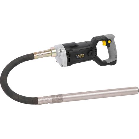 Fartools – Vibreur à béton 1100W – Flexible 1,25m – Vitesse 4400 TR/MIN – Pour béton armé et chantiers humides