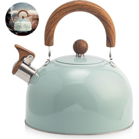 Bouilloire Sifflante - 3 Litres - Acier Inoxydable - Chauffage Induction - Cuisine Et Camping - Gris (1/5)