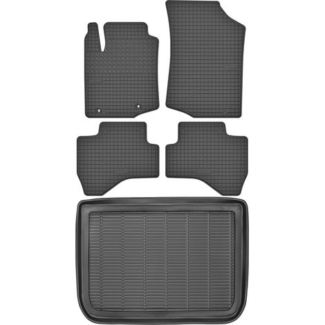 Set di tappetini in gomma per auto e tappetino per bagagliaio per Peugeot 108 Hatchback dal 2014 (1/5)