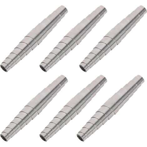 Lot de 6 ressorts pour sécateur - En acier inoxydable - Assortiment de ressorts de compression - Pour sécateur à fleurs, arbres, outils de jardin - Accessoires de rechange (argenté) (1/5)