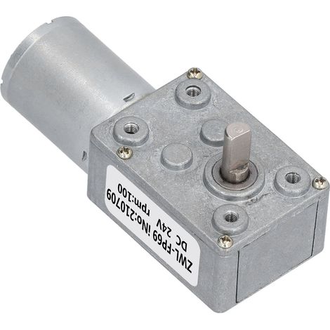 Schneckengetriebemotor 24V, hohes Drehmoment, Drehzahlreduzierung, elektrisches Getriebe, Untersetzungsmotor, 100 U/min (1/5)