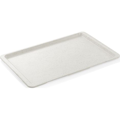 Plateau EN en Polyester blanc laiteux avec petits points L 530 mm l 370 mm - Was Germany