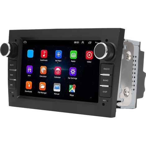 Autoradio GPS 7 pouces Android 9.1 pour Opel Vauxhall Corsa, Antara, Astra - Lecteur multimédia vidéo avec navigation auto, écran tactile, Bluetooth, compatible voiture (1/5)