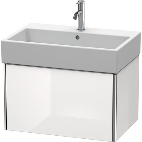 Duravit XSquare Vanity unità a parete 68,4x 46,0 cm, 1 estraibile, per lavabo Vero Air 235070, Colore (anteriore/corpo): Azzurro Opaco - XS409400909