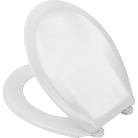 Copriwater universale in polipropilene bianco antibatterico 1,4 kg (1/2)