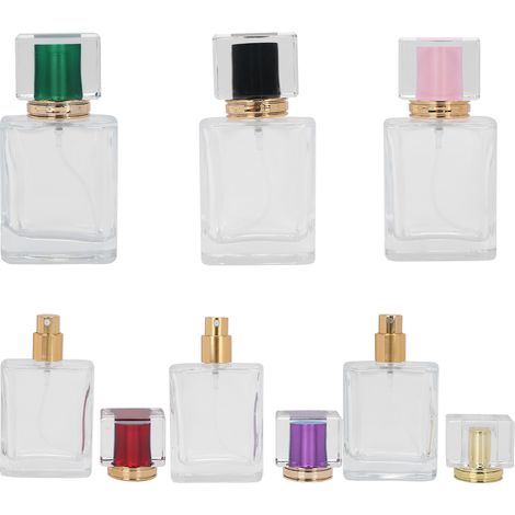 Flacon à parfum vide rechargeable 50ml avec vaporisateur, 6 pièces pour voyage (1/5)