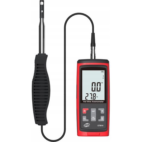 Thermo-Anemometer, Windmesser, Temperaturmessung, LCD-Software (1/5)