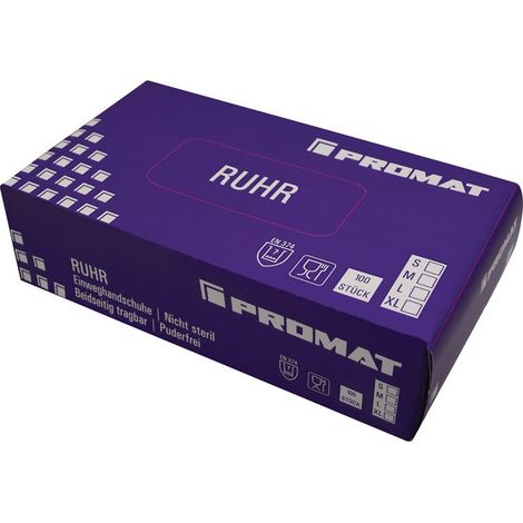 Tubo de mano unidireccional tamaño XL nitrilo azul 100 piezas / caja