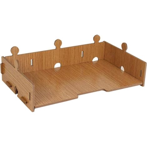 Aufbewahrungsregal aus Holz, stapelbares Bücherregal aus Holz, Büroregal