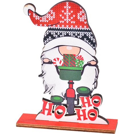Centre De Table En Bois - Décoration De Noël Pour Table Intérieure - Signe Festif En Bois Naturel - Lot De 1 (1/5)
