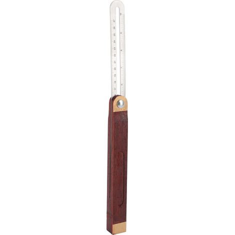 T-Winkelmesser für Holzbearbeitung, verschiebbarer Messlineal, 360° verstellbar, hochpräzise, 27 cm (1/5)