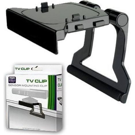 Soporte negro clip de tv televisor compatible para sensor Kinect XBOX 360 (1/2)