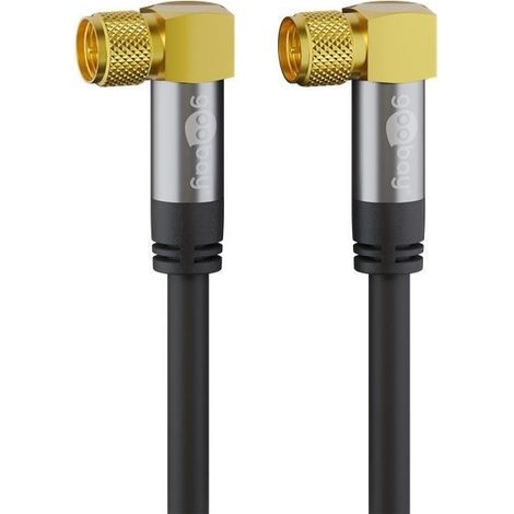 Raccordement antenne FF SAT Noir Angle Goobay 1m (1/4)
