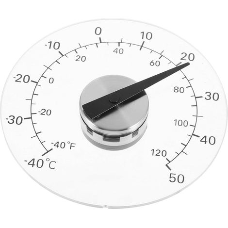 Termometro da finestra – Visualizzazione della temperatura esterna – Misurazione della temperatura – Impermeabile e autoadesivo – 11 cm – Non specificato (1/5)