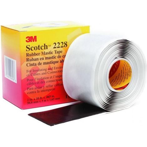 Scotch 2228 Cinta adhesiva negra 50 mm x 3,1 m