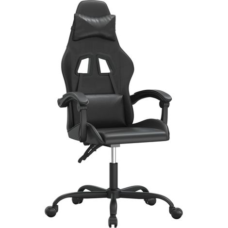 Maison Exclusive - Sedia da Gaming Nera in Similpelle