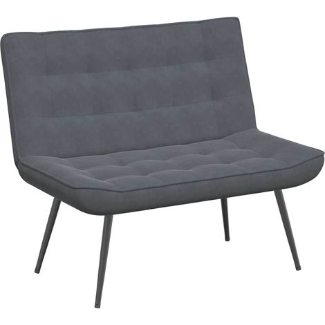 Panca Grigio Scuro 110x74x84 cm in Velluto vidaXL (1/5)