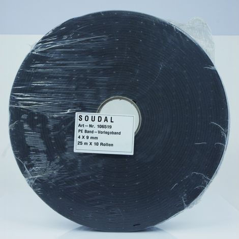 Soudal Vorlegeband schwarz 4 x 9 mm 100 Stk (1/2)