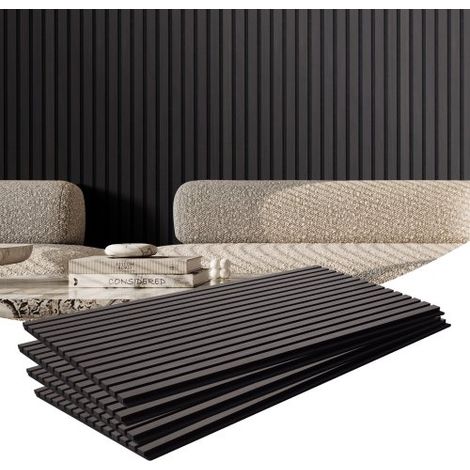Panneaux acoustiques à lattes en bois 1200 x 600 mm (1/5)