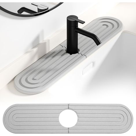 Contour robinet Absorbant Diatomite Tapis Évier Cuisine (1/5)