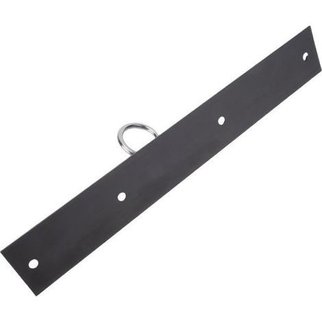 Rail en L en aluminium Rail d'arrimage en L en aluminium épais de 304mm, avec 4 anneaux ronds, pour auto portiere Noir (1/4)
