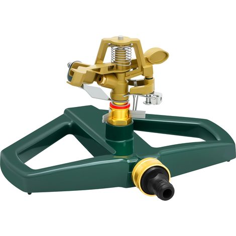Arroseur de pelouse rotatif automatique à 360° (vert) - Système d'irrigation de jardin réglable - Grande surface de couverture - Arrosage des plantes (1/5)
