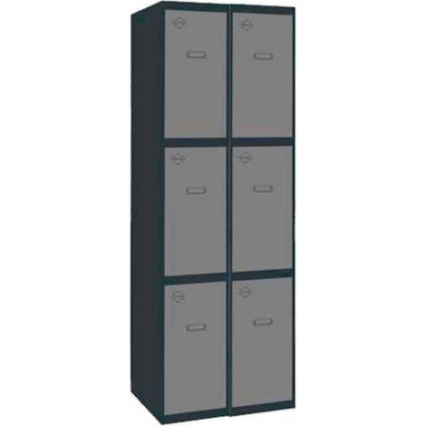 Taquilla 1800x600x500 SIMONLOCKER PROFESIONAL 3 PUERTA 2/6 300 (600)AN/GR marca SIMONRACK