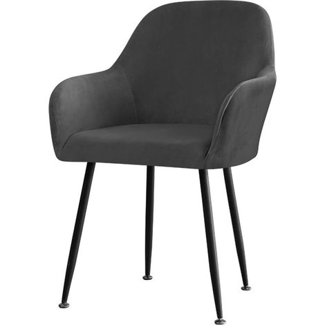 Housse De Chaise - Velours Extensible - Pour Chaise À Dossier Haut - Usage Maison Hôtel Restaurant - 1 Pièce (1/5)