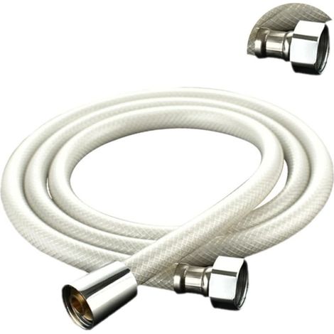 1,5 m dehnbarer, flexibler Gartenschlauch für Küche und Bad, 15 mm Kupfer + 10 cm Nylon, Grau (1/5)