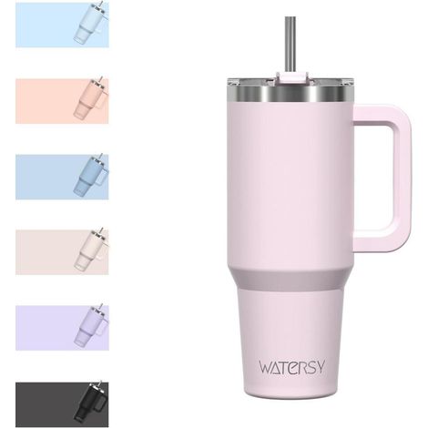 30oz Thermobecher Doppelwandig Edelstahl Vakuum Trinkbecher Rosenpulver (1/5)