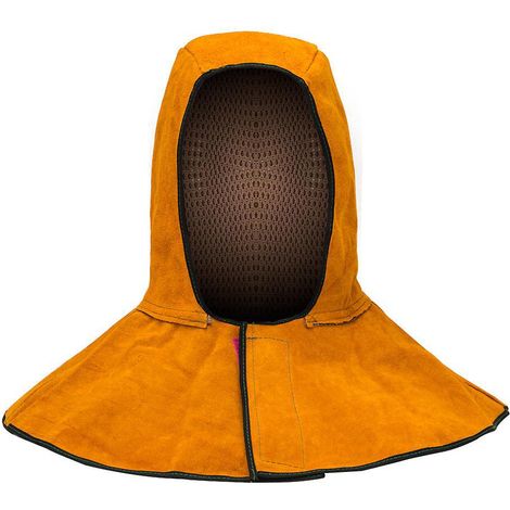 capuchon De Soudage - Capuchons De Soudeur En Cuir, Cagoule Soudure Rsistante La Chaleur Scurit, Soudure Casquette Respirant Casque De Soudure De (1/5)