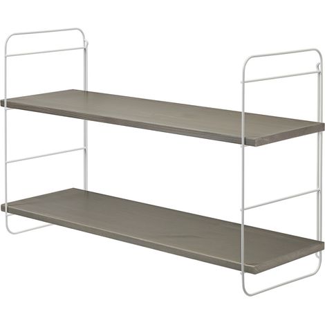 Dolle Wandregal Scala 80 x 45 cm kiefer grau/weiß Wandregal