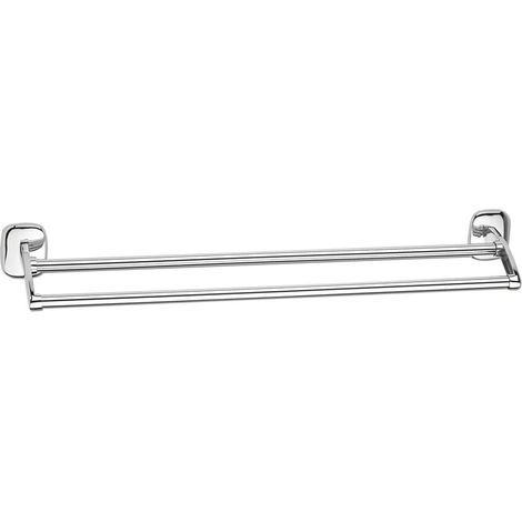 Aqualine Rumba - Porta asciugamani doppio, lunghezza 64 cm, cromo RB111 (1/2)