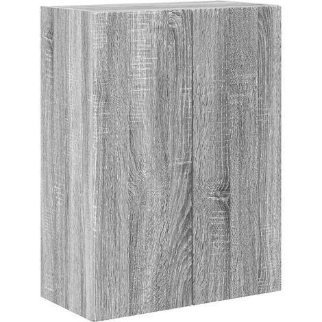Maison Exclusive - Mobile TV da parete Grigio Sonoma 59,5 x 31 x 80 cm