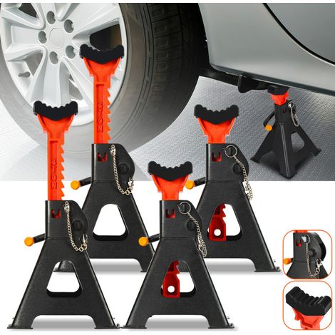 SWANEW 4x cavalletti per cric 3T pieghevoli e regolabili per SUV/van/caravan (1/5)