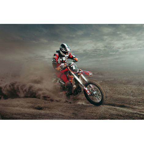 Papier peint panoramique Motocross - 130 cm x 87 cm (1/2)