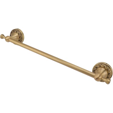 Porte-serviettes en cuivre rétro gain de place 40 cm, multifonctionnel, inclinable, accessoire de salle de bain style antique (1/5)